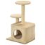 VidaXL Rascador con poste de sisal para gatos color Beige, , large indicador imagen numero 4
