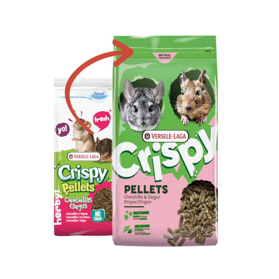 1 kg Versele-Laga Cripsy Pellets Pienso para chinchillas y deg&uacute;s, , large Imagen numero 2