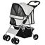 PawHut Cochecito Plegable Gris para mascotas, , large indicador imagen numero 1