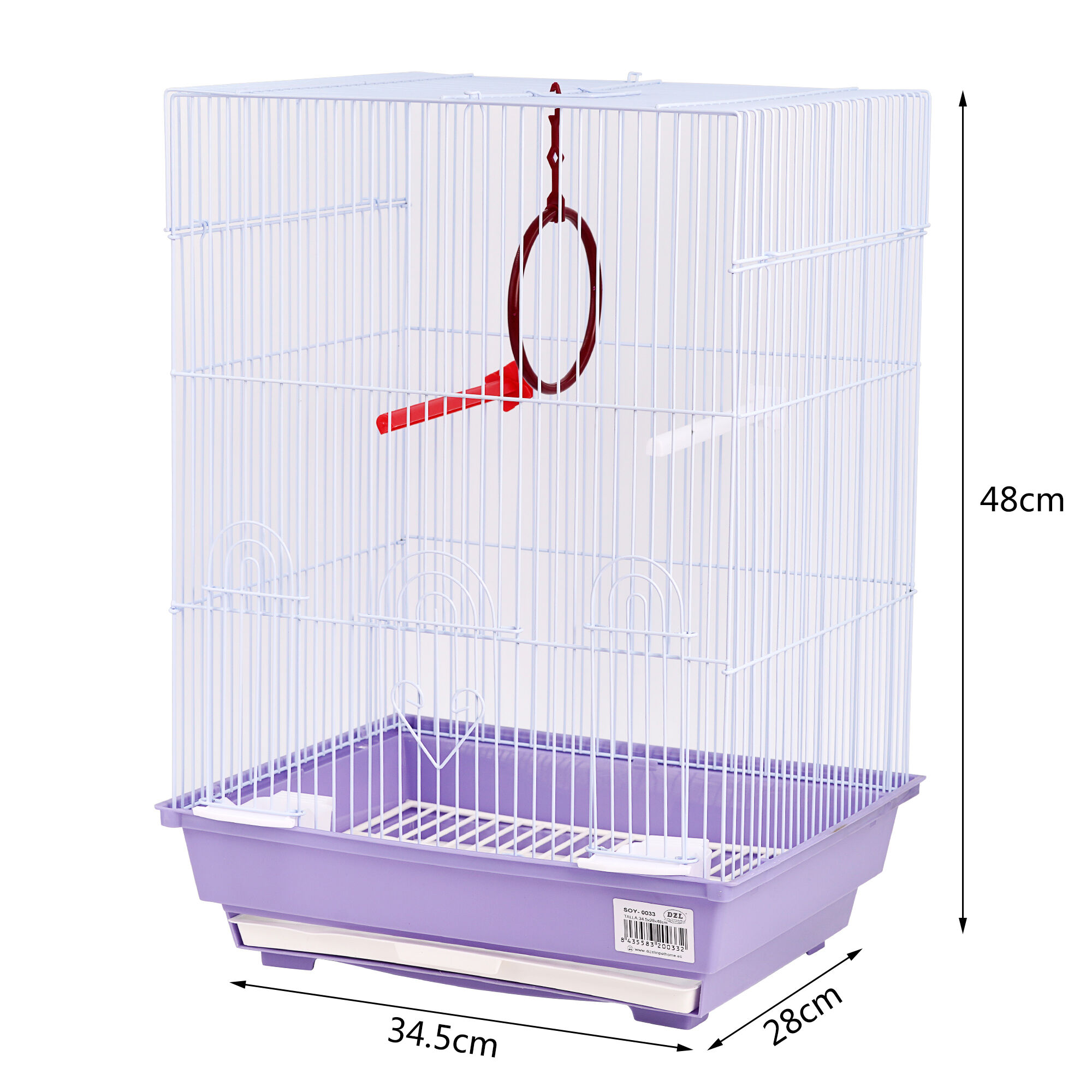 DZL Jaula con Comedero, Palos y Columpios para agapornis thumbnail