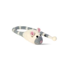 Peluche rat&oacute;n juguete para gato de lana artesanal Ragon