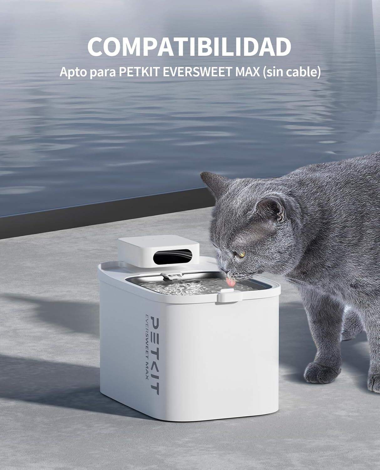 PETKIT Filtro para fuente de agua de gato,5 unidades, compatible con la fuente sin cable EVERSWEET MAX para gatos, carb&oacute;n activado, filtraci&oacute;n de alta eficiencia, , large Imagen numero 3