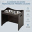 PawHut Comedor para Mascotas Café Oscuro, , large indicador imagen numero 4