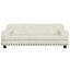 vidaXL Cama para perros de terciopelo crema 70x45x30 cm, , large indicador imagen numero 6