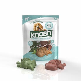 KNASH SNACK DENTAL ANIMALES PARA PERRO S o M 2 bolsas