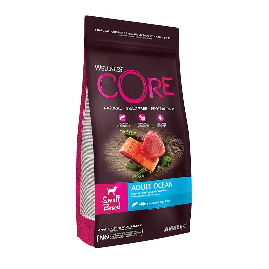 Wellness Core Adult Small Ocean Salmón y Atún pienso para perros thumbnail