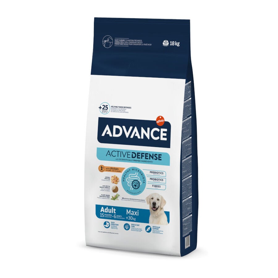 Advance Active Defense Maxi Adult pollo y arroz pienso para perros