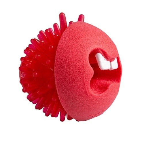 Rogz fred pelota portagolosinas rojo para perros, , large Imagen numero 1