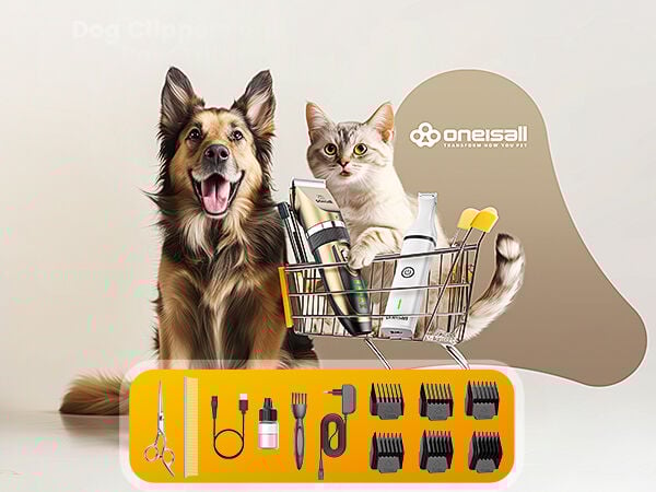 Oneisall Recortadora de pelo y patas para perro y gato thumbnail
