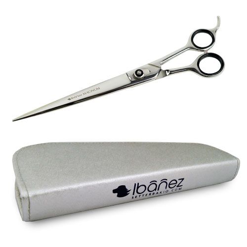 Tijera para peluquer&iacute;a canina Ib&aacute;&ntilde;ez Recta Magnum 24 cm, apta para cualquier manto, resistente y robusta, , large Imagen numero 2