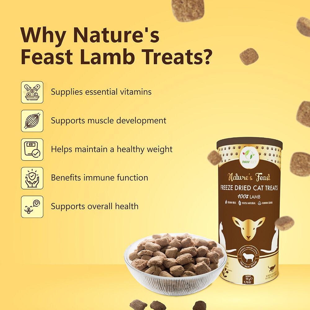 Golosinas liofilizadas para gatos: carne de cordero (50 g/1,76 oz), , large Imagen numero 5