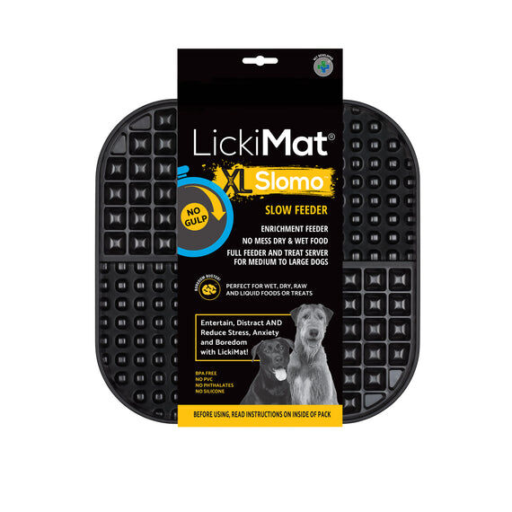 Comedero LickiMat Slomo XL Negro para perro, , large Imagen numero 1
