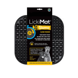 Comedero LickiMat Slomo XL Negro para perro