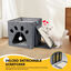 Nobleza Cueva Plegable para Gatos, Casa para Gatos Interior de 2 Capas, Cubo Multifuncional para Gatos con Tabla Rascadora Extraíble y Bola, Cama para Gatos, 35 x 30 x 30 cm Cat Bed, Gris, , large indicador imagen numero 3