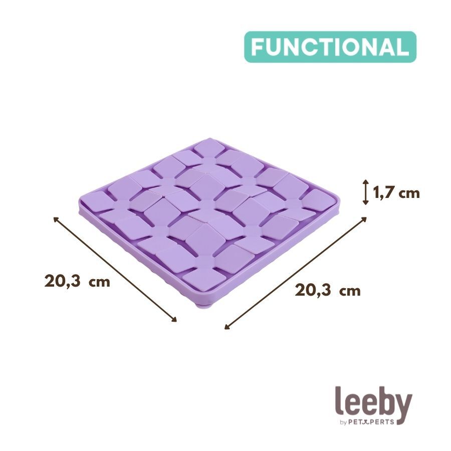 Leeby Alfombrilla de Lamer Morado para perros y gatos, , large Imagen numero 4