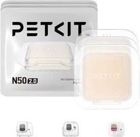 PETKIT Eliminador de olores para caja de arena autolimpiante Pura MAX 2 y PUROBOT MAX PRO 2, control de olores para el ba&ntilde;o de gatos, N50 2.0 (3 unidades)