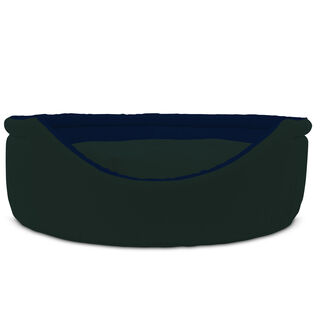 Gauty Cama Redonda Tela de sarga verde y azul para Perros y Gatos