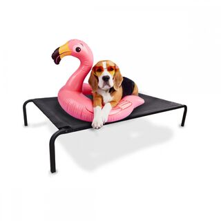 Mobiclinic Cama elevada negra Cleo para mascotas