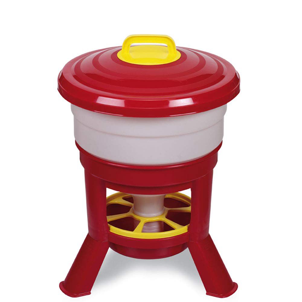 Tolva Gallinas silo Premium 30 L - Comedero con Patas para Gallinas - Tolva de Gran Capacidad para Aves de Corral Fabricada en pl&aacute;stico Resistente a la Intemperie, , large Imagen numero 1