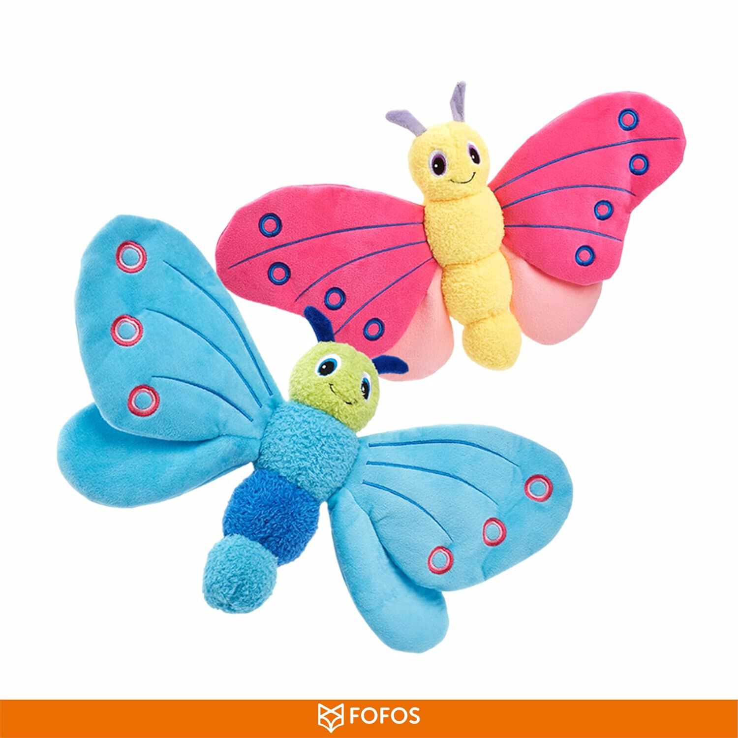 FOFOS | Peluche Mariposa Jumbo con Sonido (Rosa) (Colecci&oacute;n Primavera) - Para Perro, , large Imagen numero 2