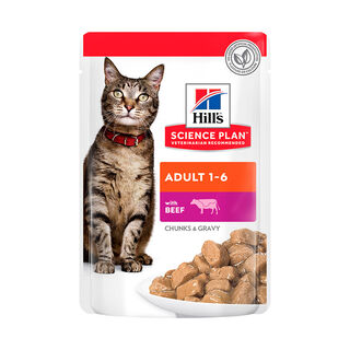 Hill's Science Plan Adult Ternera Sobre en Salsa para gatos