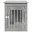 vidaXL Jaula para perros madera ingeniería gris hormigón 55x75x65 cm, , large indicador imagen numero 4