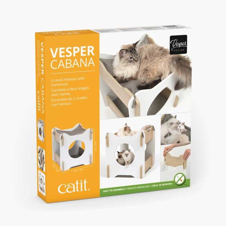 Cama para gatos Catit Vesper Cabana color blanco, , large image number null