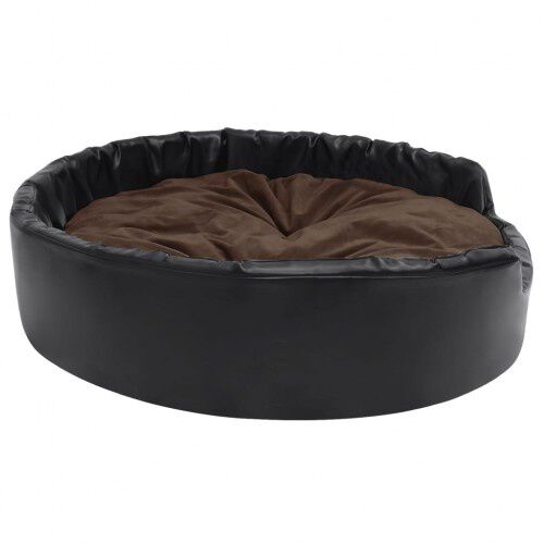 Vidaxl sof&aacute; con coj&iacute;n lavable negro y marr&oacute;n para mascotas, , large Imagen numero 8