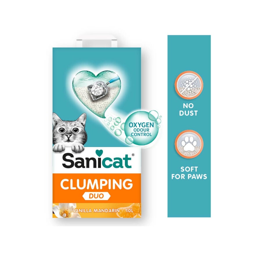 Sanicat Clumping White Duo Arena Aglomerante para gatos thumbnail