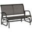 Outsunny Mecedora de Ratán de 2 Plazas Banco Balancín de Jardín con Balanceo Ergonómico y Marco de Metal para Terraza Balcón Exterior Patio Hotel Carga 220 kg 120x70x84 cm Marrón, , large indicador imagen numero 1