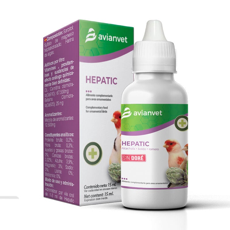 Avianvet Hepatic Suplemento Nutricional líquido para Aves