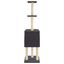 vidaXL Rascador para gatos con postes de sisal gris oscuro 145 cm, , large indicador imagen numero 4
