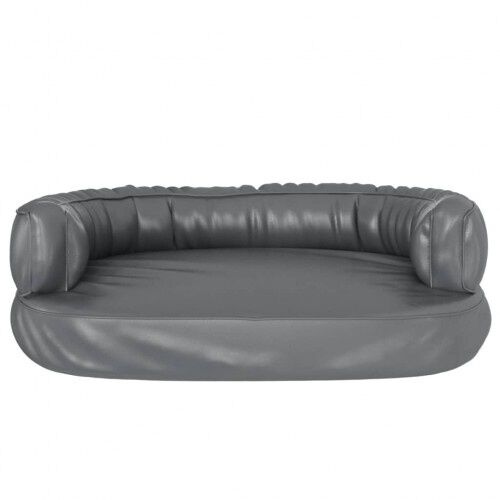Vidaxl sof&aacute; acolchado rectangular gris para perros, , large Imagen numero 9