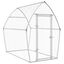 vidaXL Jaula para gallinas acero galvanizado plateado 200x105x182 cm, , large indicador imagen numero 1