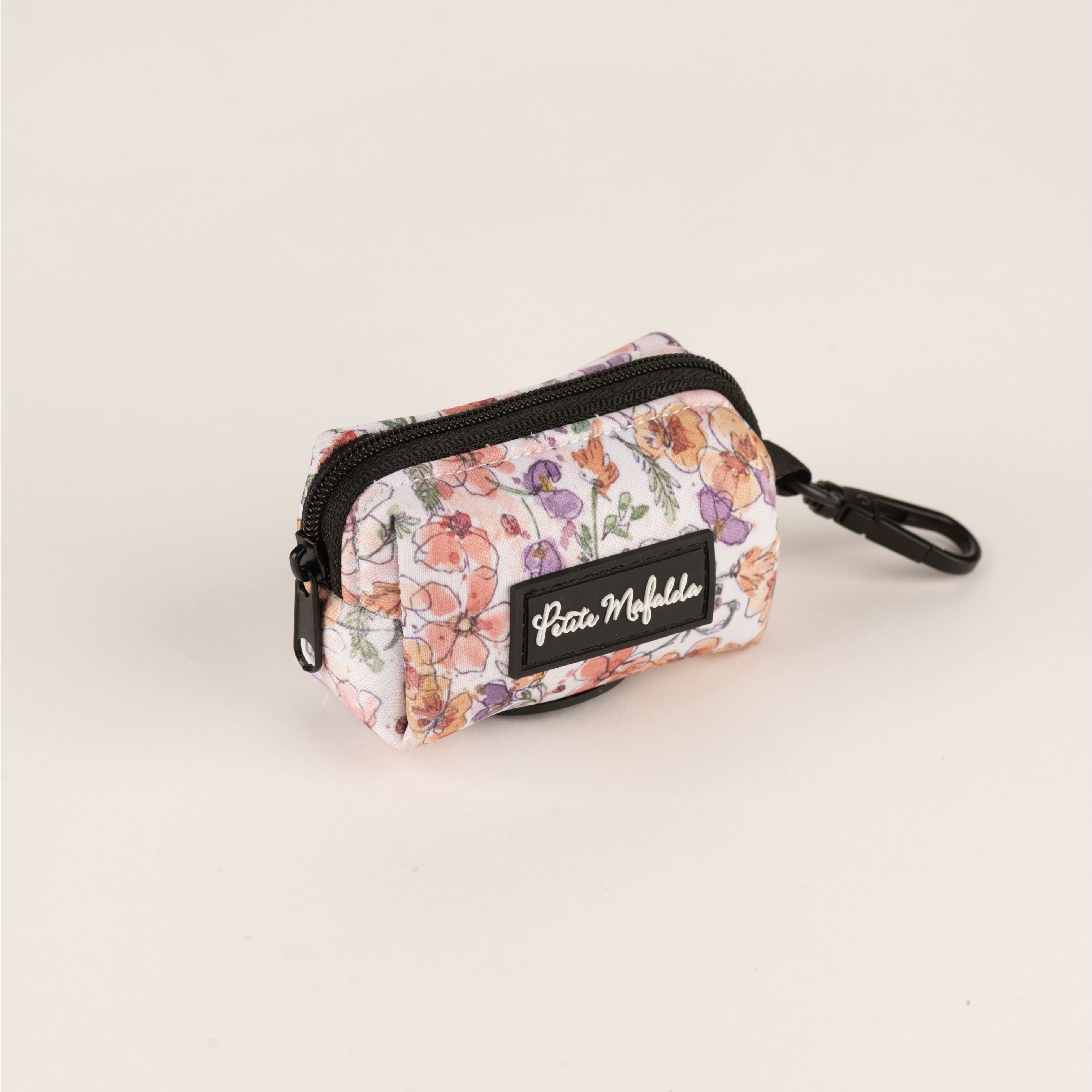 Petite Mafalda Pack Collar + Correa + Porta Bolsas Estampado Flores rosas para perros, , large Imagen numero 4