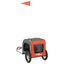 vidaXL Cochecito de perro naranja  Naranja Poli&eacute;ster y acero, , large indicador imagen numero 4