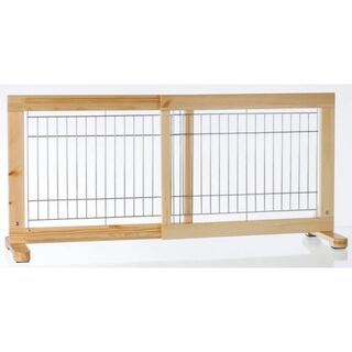 Barrera ajustable para perros color Madera