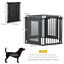 PawHut Parque Plegable para Perros de 6 Paneles Barrera de Seguridad para Mascotas Parque de Juego de Tela Oxford Sistema de Cierre Automático para Gatos Cachorros 117x103x74 cm Negro, , large indicador imagen numero 3