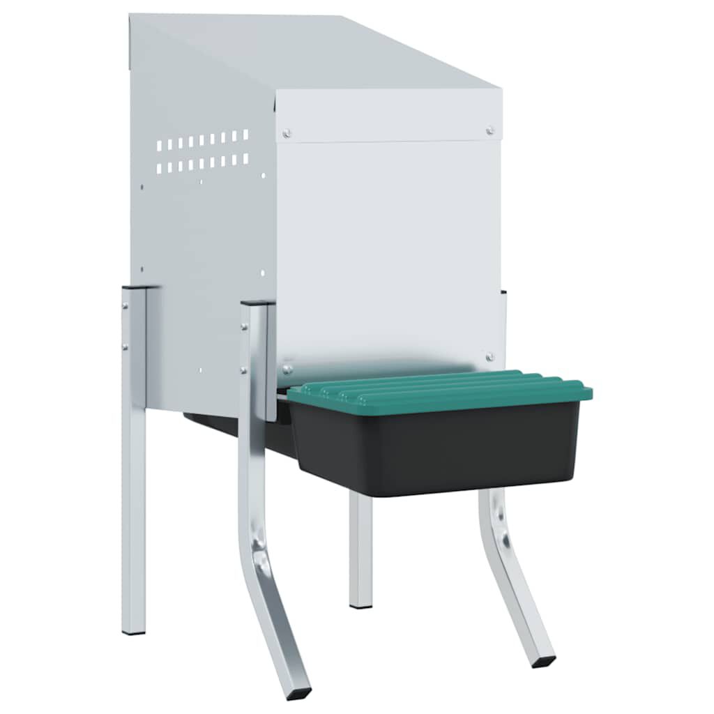 vidaXL Nido para gallinas de acero galvanizado thumbnail