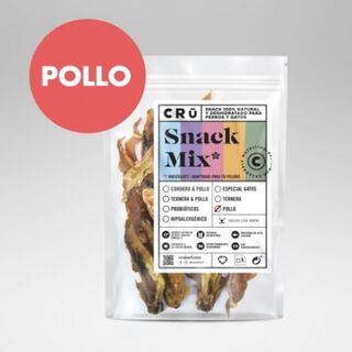CRU snack mix pollo para mascotas