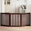 vidaXL Puerta para perros plegable 3 paneles madera álamo marrón 150cm, , large indicador imagen numero 7