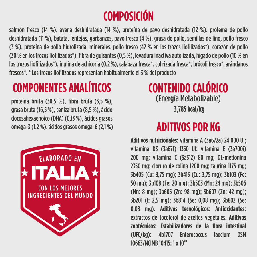 1.8 kg Nulo Raw Medley Salm&oacute;n Avena y Pavo Pienso para cachorros, , large Imagen numero 2