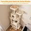 COSTWAY &Aacute;rbol Rascador para Gatos de Varios Niveles, Torre de Escalada para Gatitos con 2 Condos, 2 Perchas de Terciopelo, Postes de Sisal y Cuerda, Juguetes Colgantes, Plataformas M&uacute;ltiples, Beige, , large indicador imagen numero 3