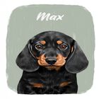 Mascochula max retrato realista personalizado en digital con tu mascota verde oliva, , large image number null