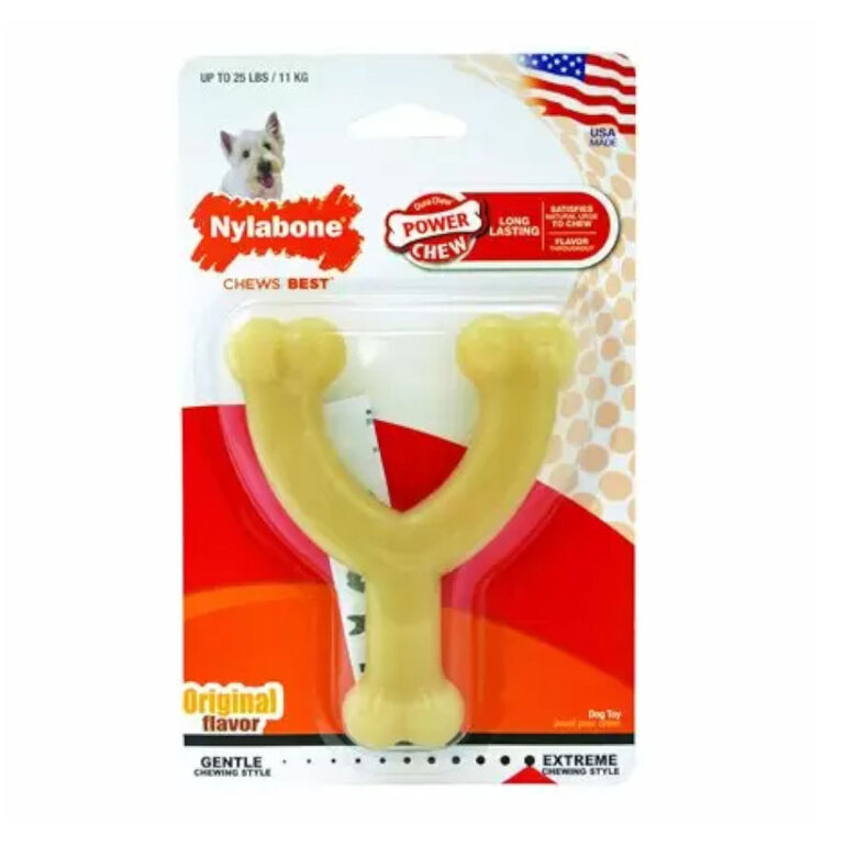 Nylabone Dura Chew Wishbone Hueso Mordedor para perros, , large image number null