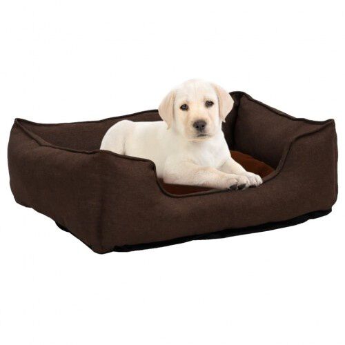 VidaXL Sof&aacute; Acolchado Marr&oacute;n para perros, , large Imagen numero 1