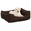 VidaXL Sof&aacute; Acolchado Marr&oacute;n para perros, , large indicador imagen numero 1