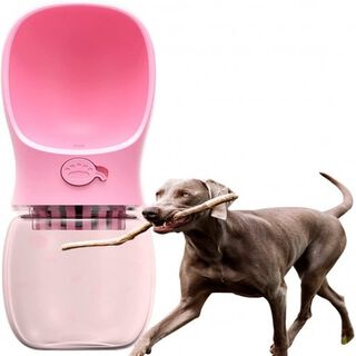 Edipets bebedero portátil rosa libre BPA para perros medianos y grandes