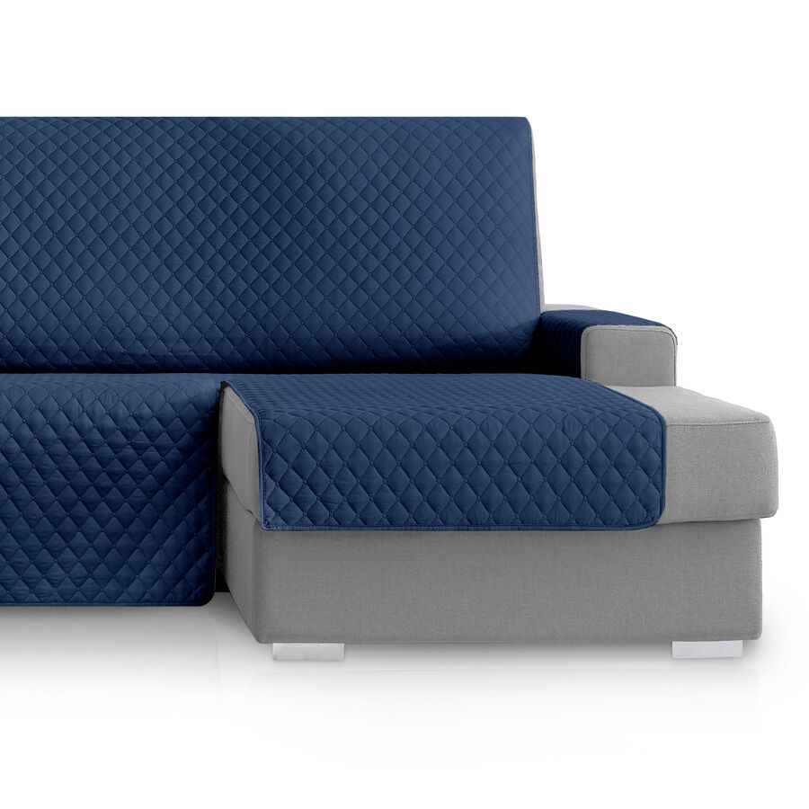 Vipalia Protector Cubresofa Rombos. Marino. Chaise Longue Derecha 240 cm, , large Imagen numero 3