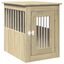 vidaXL Jaula para perros madera de ingeniería roble Sonoma 55x80x68 cm, , large indicador imagen numero 11